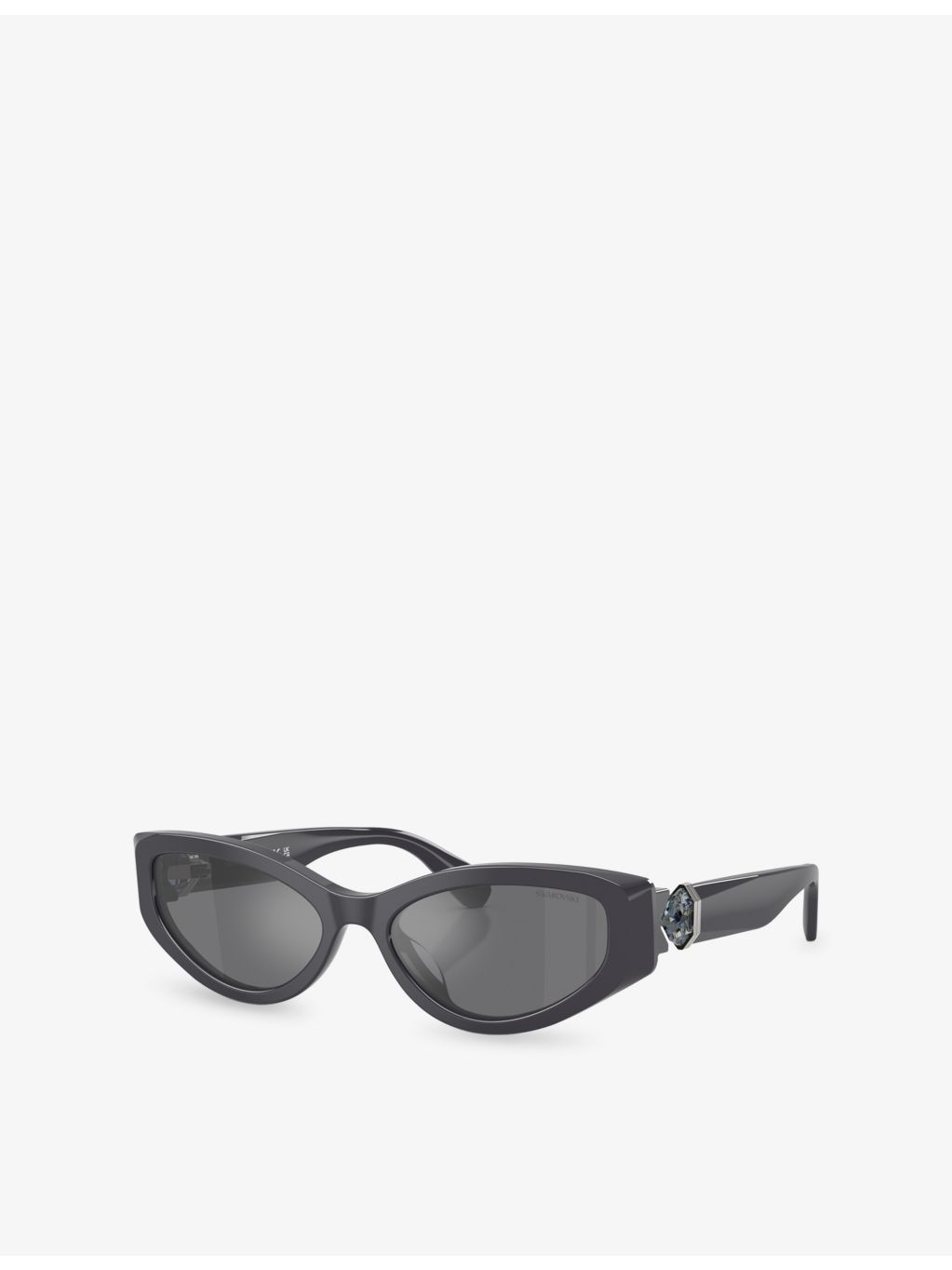 Swarovski SK6045U cat-eye acetate sunglasses with 5.5cm lenses (British brand)