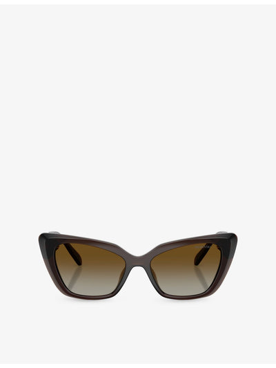 selfridges Swarovski SK6047 Polarised Cat-Eye Injected Sunglasses- Buy online at McGrocer