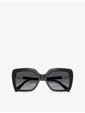 Swarovski SK6049 square acetate sunglasses with tinted lenses (British brand)