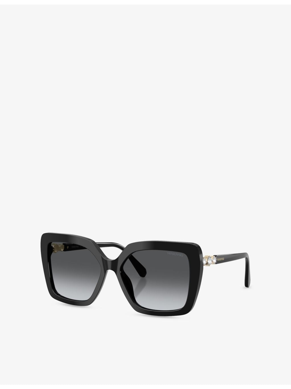 Swarovski SK6049 square acetate sunglasses with tinted lenses (British brand)