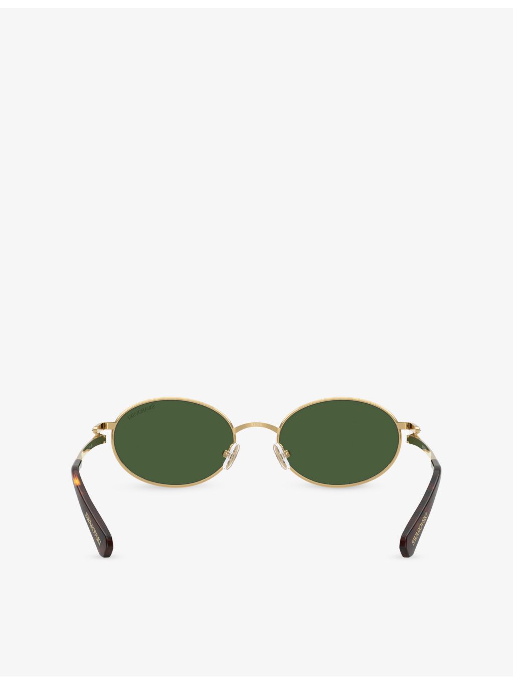 Swarovski SK7033 oval-frame metal sunglasses - British product