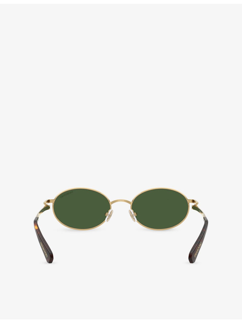 Swarovski SK7033 oval-frame metal sunglasses - British product