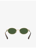 Swarovski SK7033 oval-frame metal sunglasses - British product