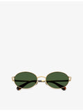 Swarovski SK7033 oval-frame metal sunglasses - British product