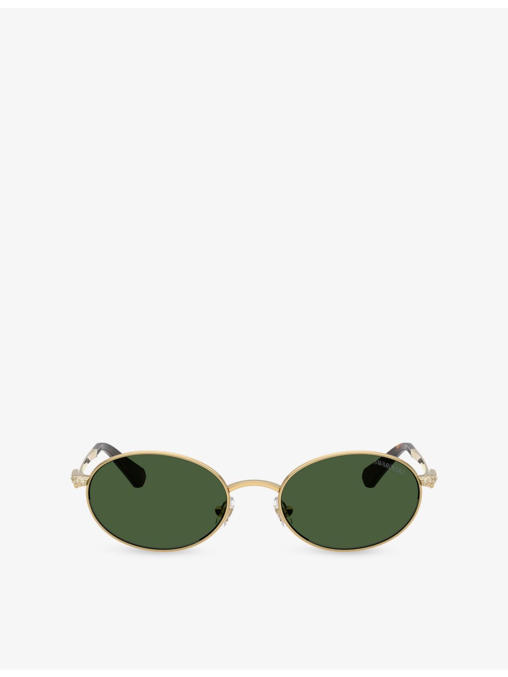 Swarovski SK7033 oval-frame metal sunglasses - British product