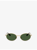 Swarovski SK7033 oval-frame metal sunglasses - British product