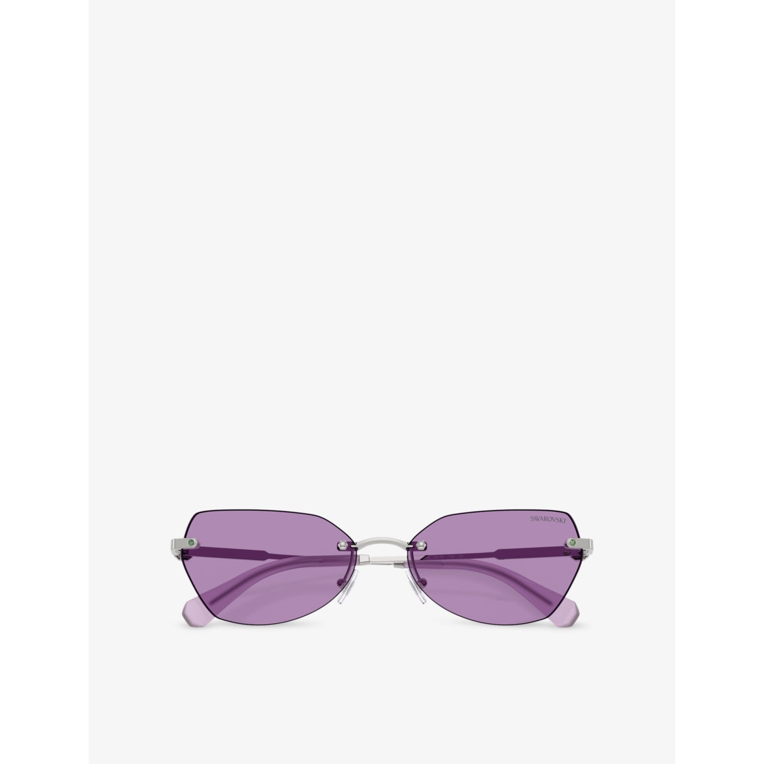 Swarovski SK7038 irregular metal sunglasses with crystal details, UK version