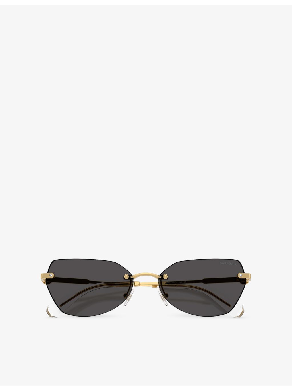 Swarovski SK7038 metal sunglasses with irregular frame, UK version