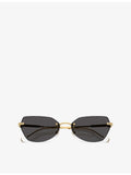 Swarovski SK7038 metal sunglasses with irregular frame, UK version