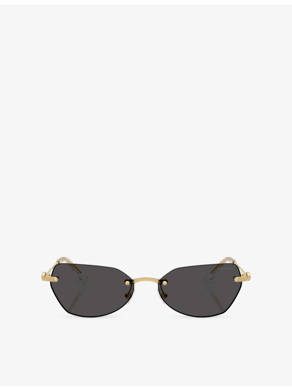 Swarovski SK7038 metal sunglasses with irregular frame, UK version