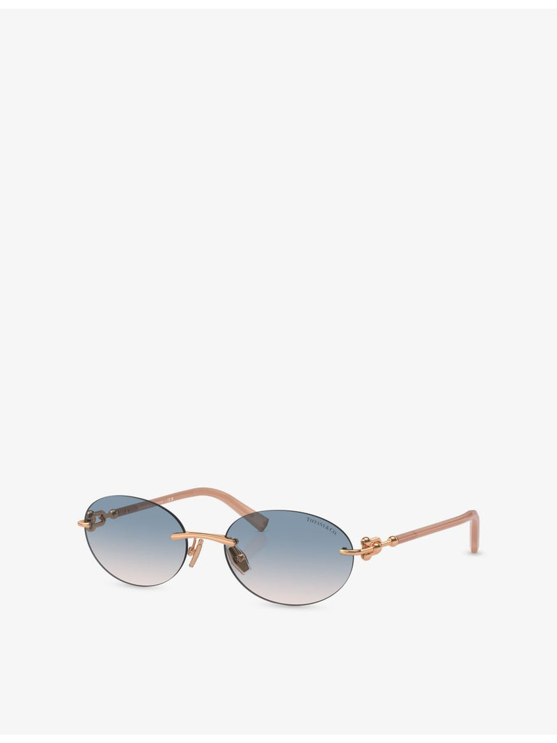 Tiffany & Co oval-frame sunglasses TF3104D - British product