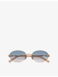 Tiffany & Co oval-frame sunglasses TF3104D - British product