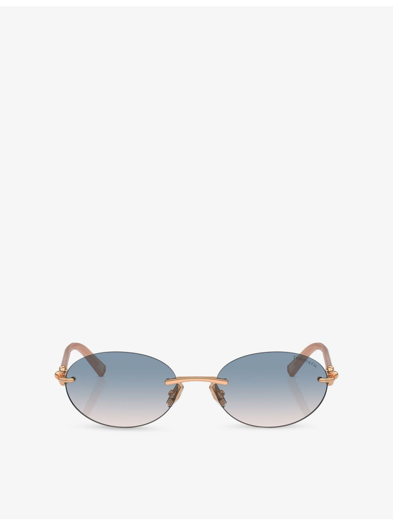 Tiffany & Co oval-frame sunglasses TF3104D - British product