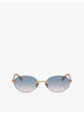 Tiffany & Co oval-frame sunglasses TF3104D - British product