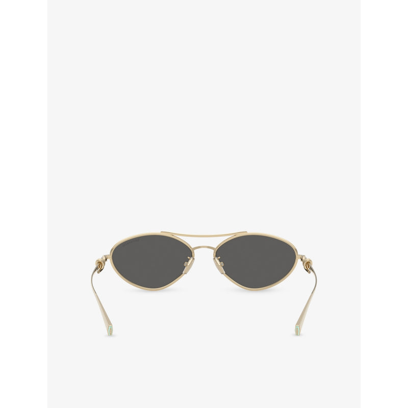 Tiffany & Co. TF3117 metal sunglasses with irregular frame - British product