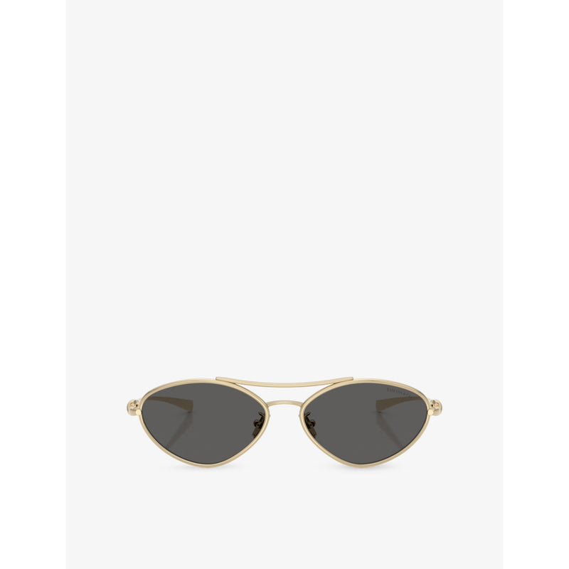 Tiffany & Co. TF3117 metal sunglasses with irregular frame - British product