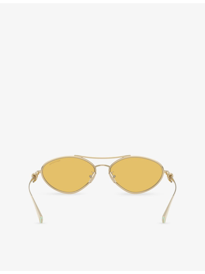Tiffany & Co TF3117 irregular-frame metal sunglasses - British product