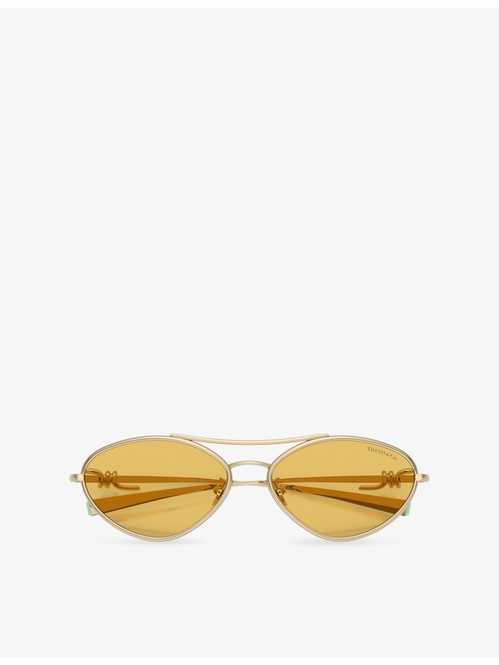 Tiffany & Co TF3117 irregular-frame metal sunglasses - British product