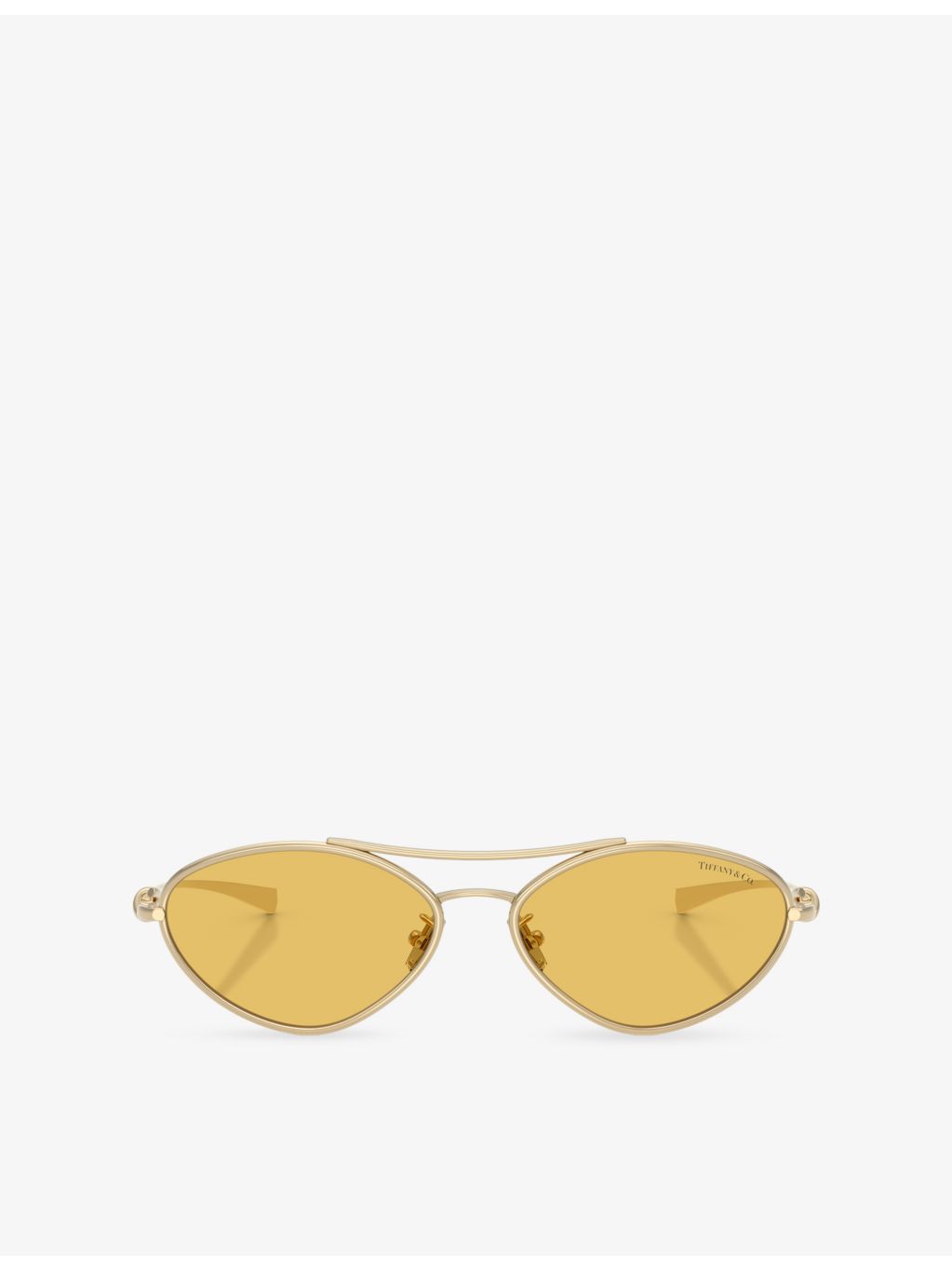 Tiffany & Co TF3117 irregular-frame metal sunglasses - British product