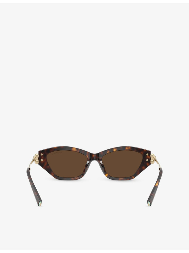 Tiffany & Co cat-eye acetate sunglasses tortoiseshell - British product