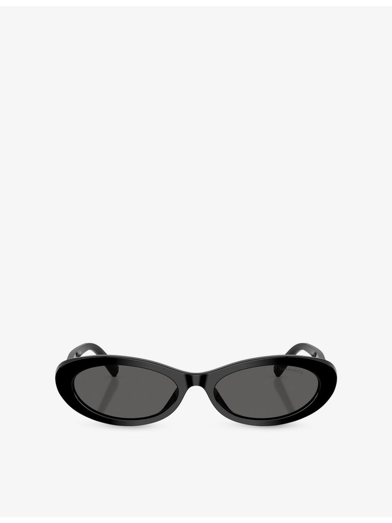 Tiffany & Co. oval frame acetate sunglasses, UK version
