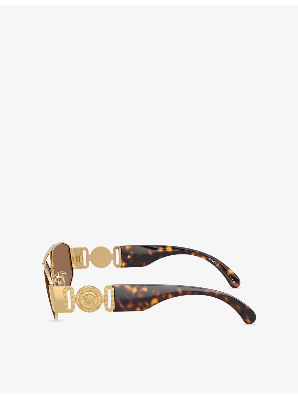 Versace VE2287 irregular-frame metal sunglasses, UK version