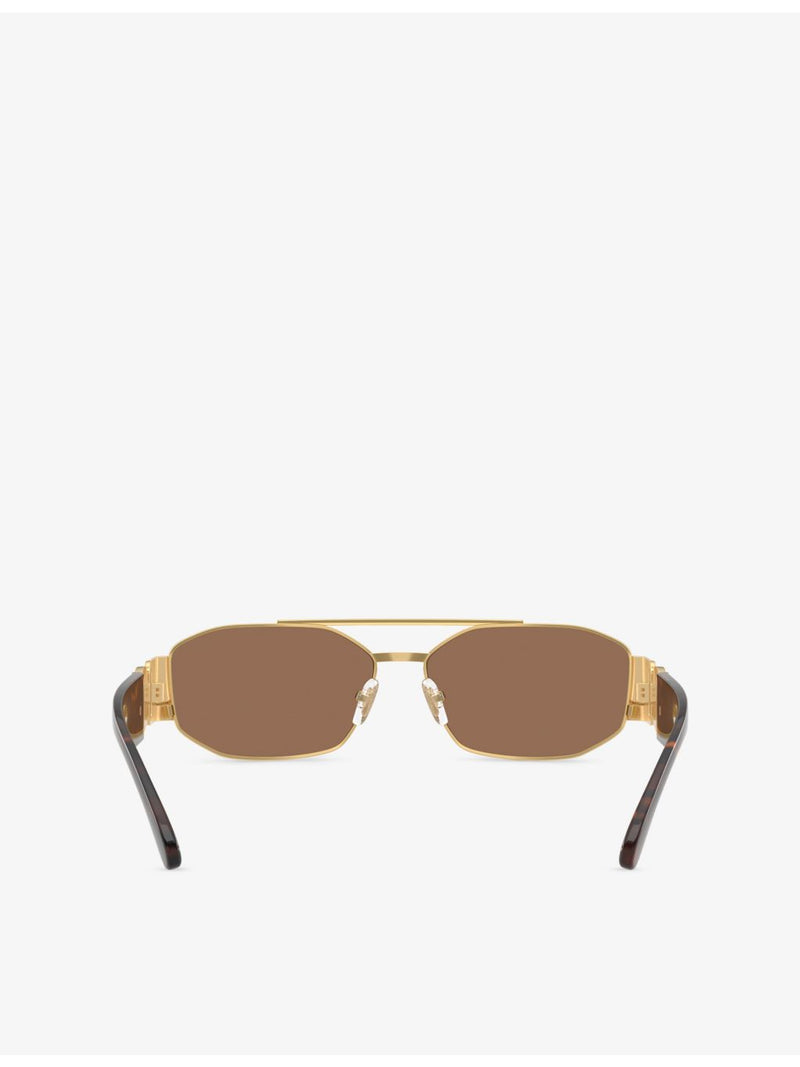 Versace VE2287 irregular-frame metal sunglasses, UK version