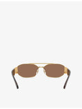 Versace VE2287 irregular-frame metal sunglasses, UK version