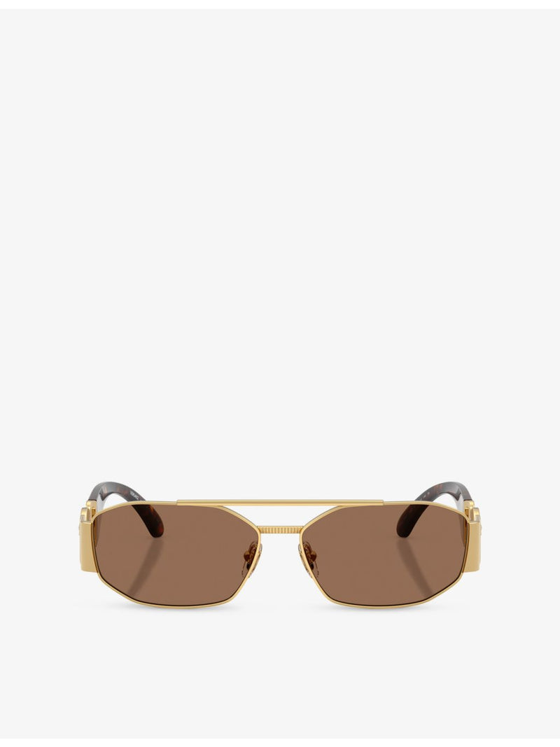 Versace VE2287 irregular-frame metal sunglasses, UK version