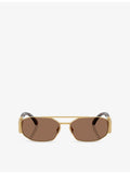 Versace VE2287 irregular-frame metal sunglasses, UK version