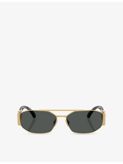 selfridges Versace VE2287 Irregular-Frame Metal Sunglasses- Buy online at McGrocer