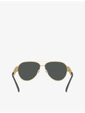 Versace VE2289 pilot-frame metal sunglasses, UK version