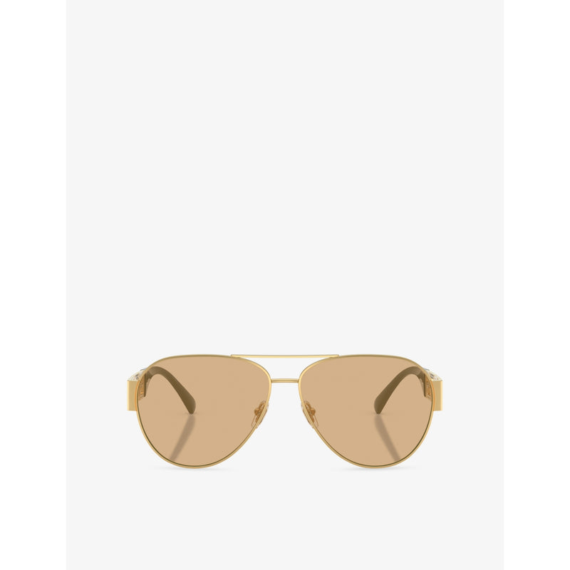 Versace VE2289 pilot metal sunglasses gold hardware, UK version