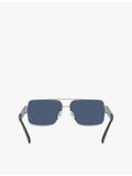 Versace VE2290 rectangle-frame metal sunglasses, UK version