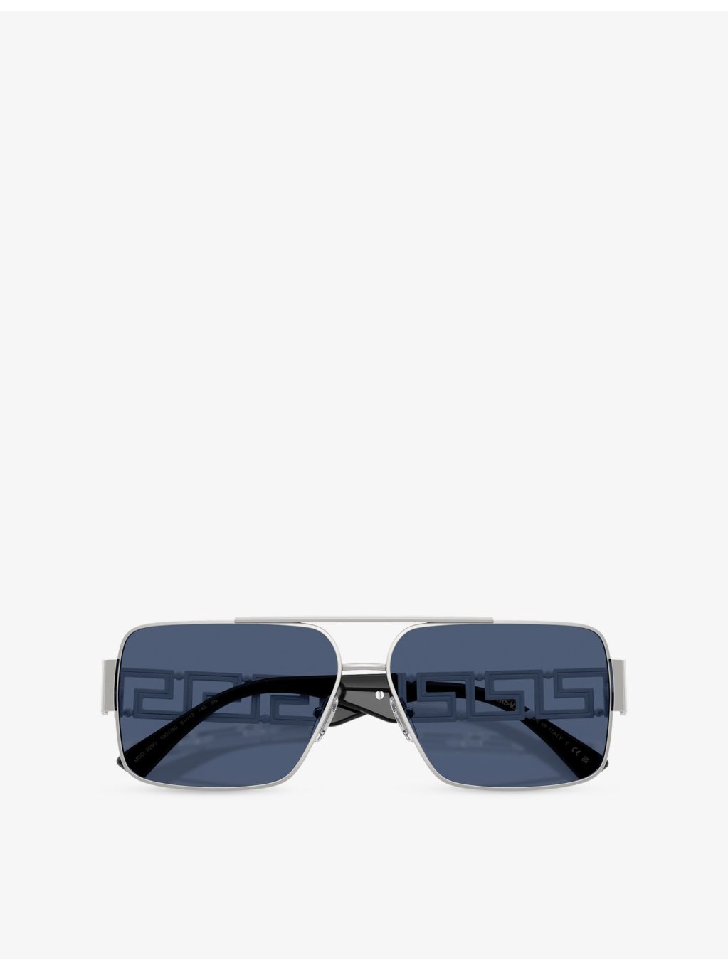 Versace VE2290 rectangle-frame metal sunglasses, UK version