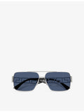 Versace VE2290 rectangle-frame metal sunglasses, UK version