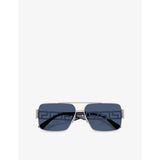 Versace VE2290 rectangle-frame metal sunglasses, UK version