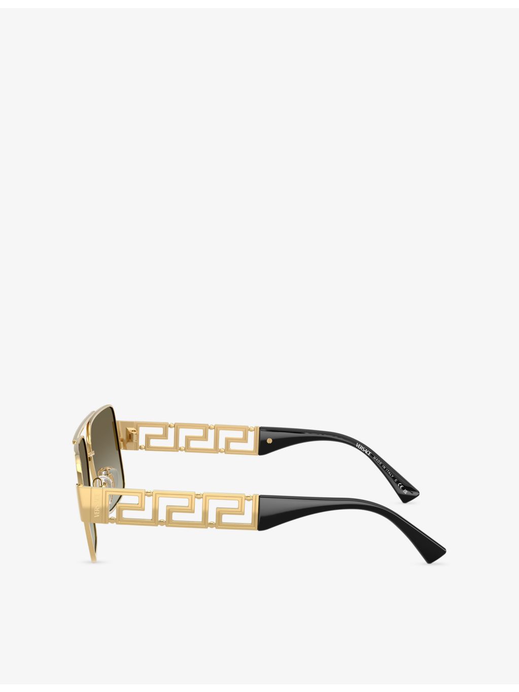 Versace VE2290 square-frame metal sunglasses, imported from the UK