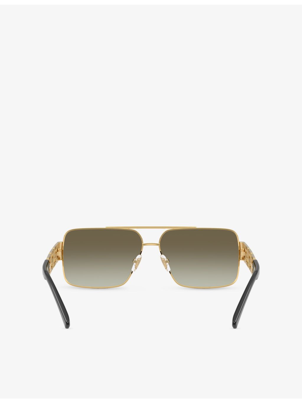 Versace VE2290 square-frame metal sunglasses, imported from the UK