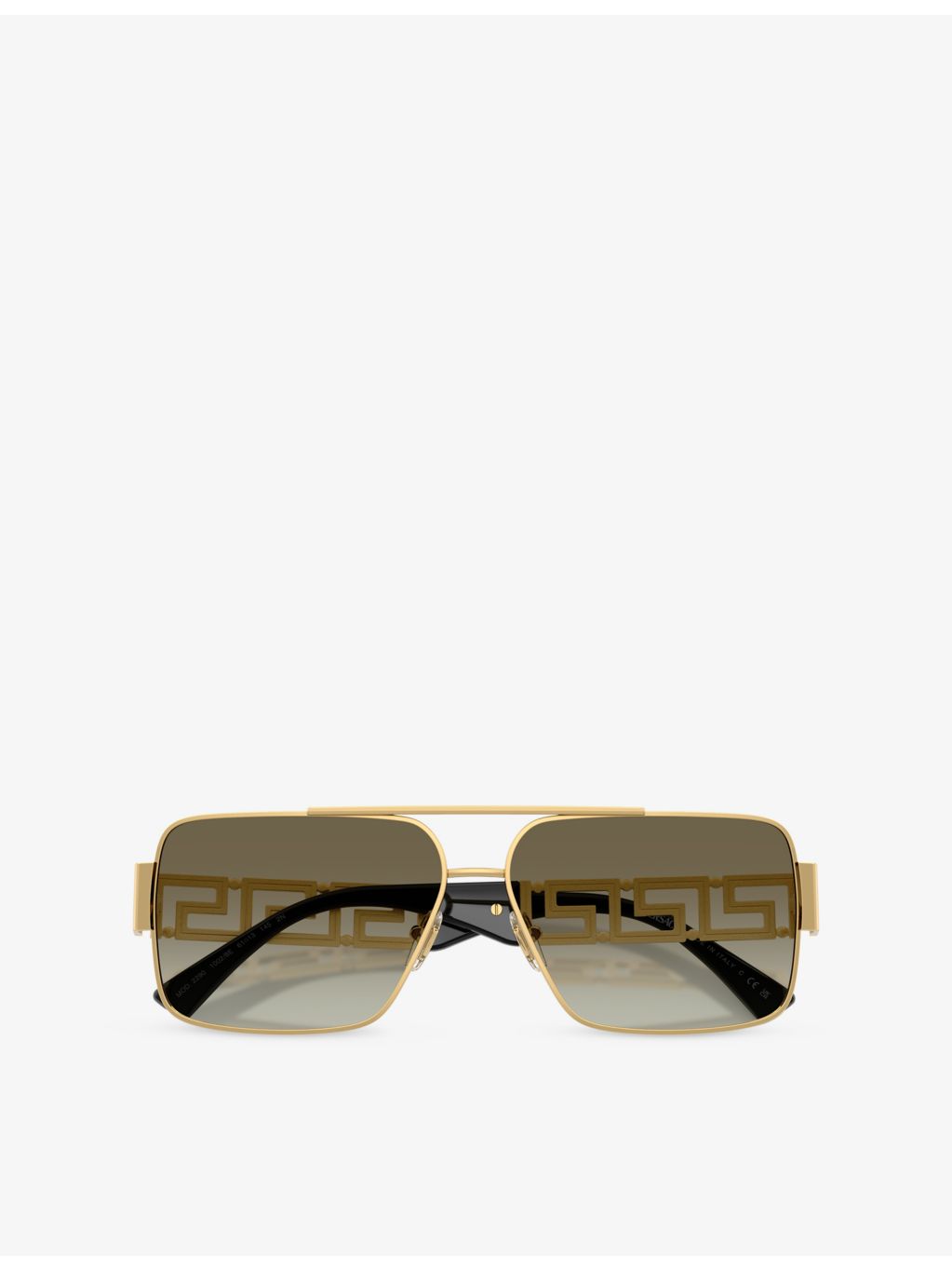 Versace VE2290 square-frame metal sunglasses, imported from the UK