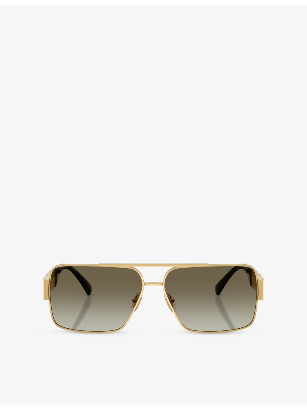 Versace VE2290 square-frame metal sunglasses, imported from the UK