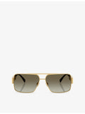 Versace VE2290 square-frame metal sunglasses, imported from the UK