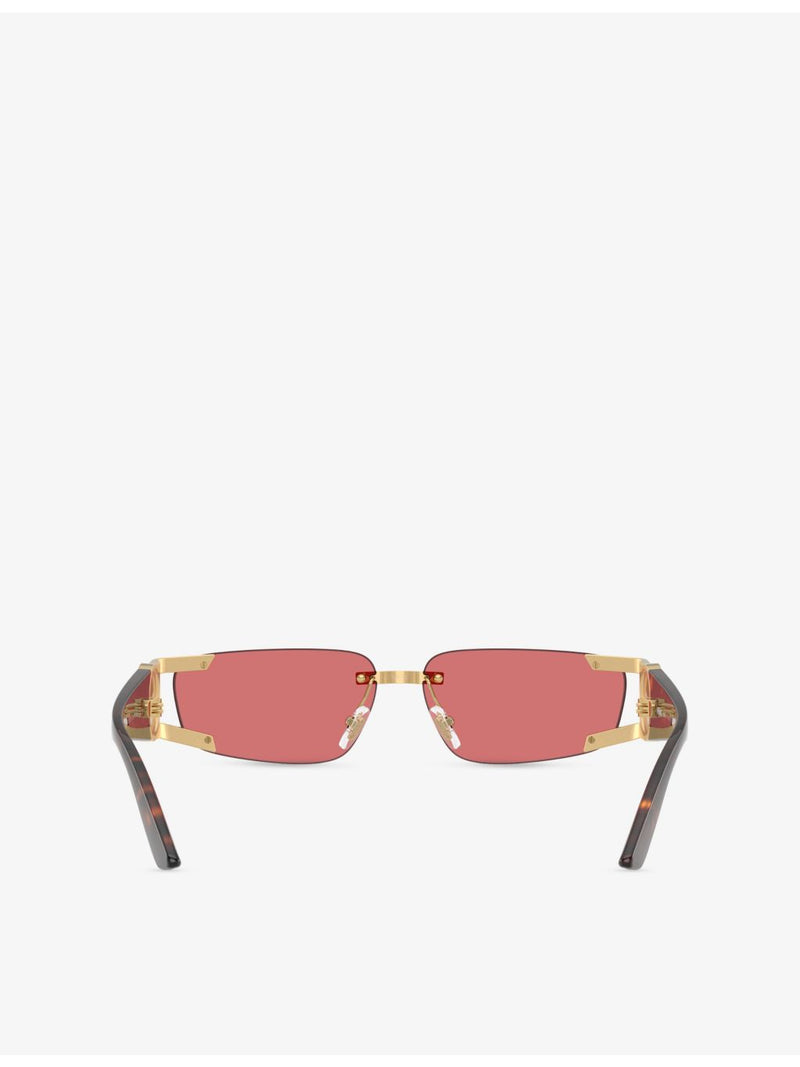 Versace rectangular-frame metal and acetate sunglasses VE2291, imported from the UK