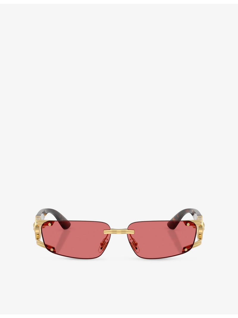 Versace rectangular-frame metal and acetate sunglasses VE2291, imported from the UK
