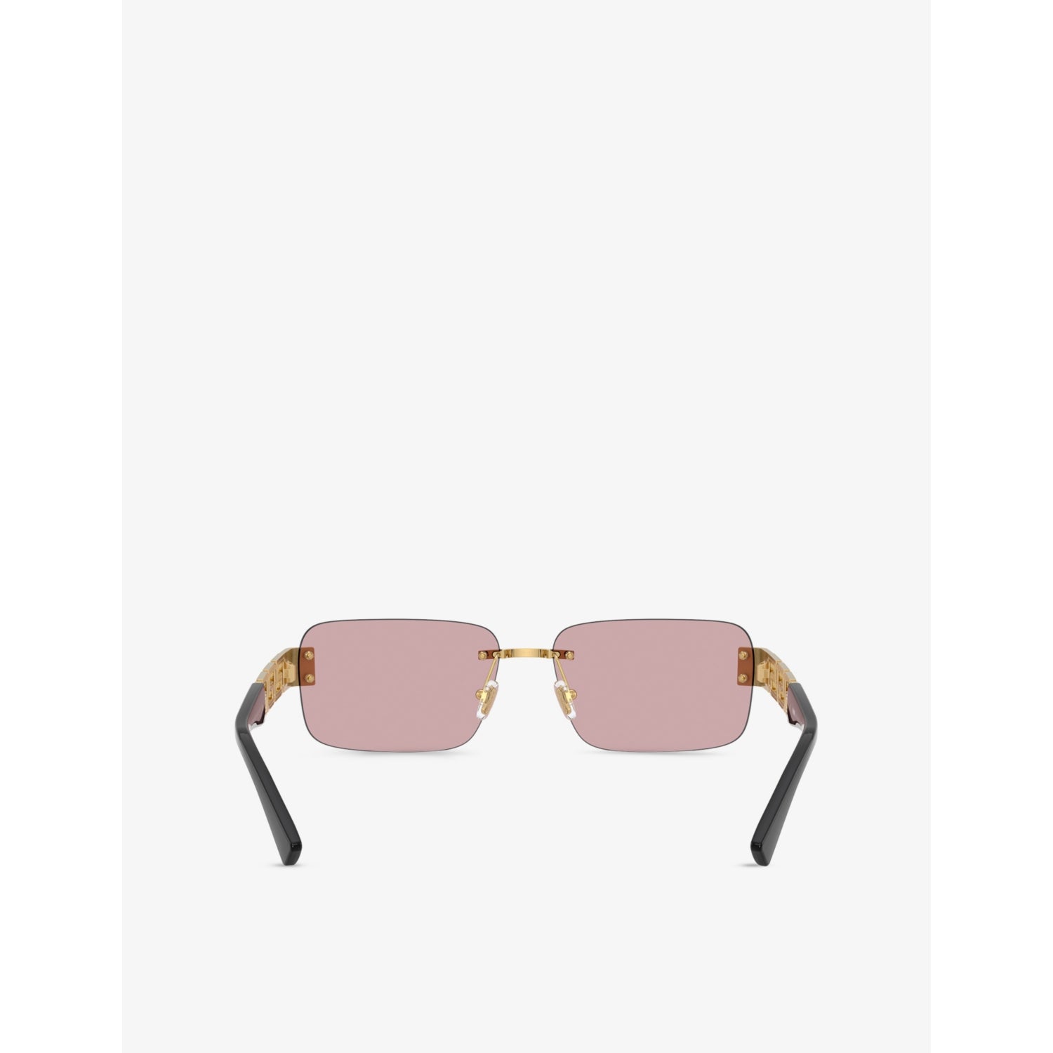 Versace VE2298 rectangle-frame metal sunglasses, imported from the UK