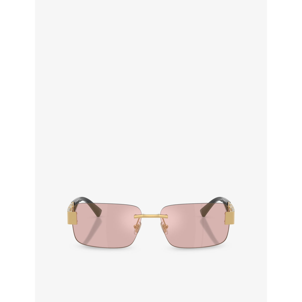 Versace VE2298 rectangle-frame metal sunglasses, imported from the UK