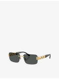 Versace rectangle metal sunglasses VE2298, imported from the UK