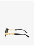 Versace rectangle metal sunglasses VE2298, imported from the UK