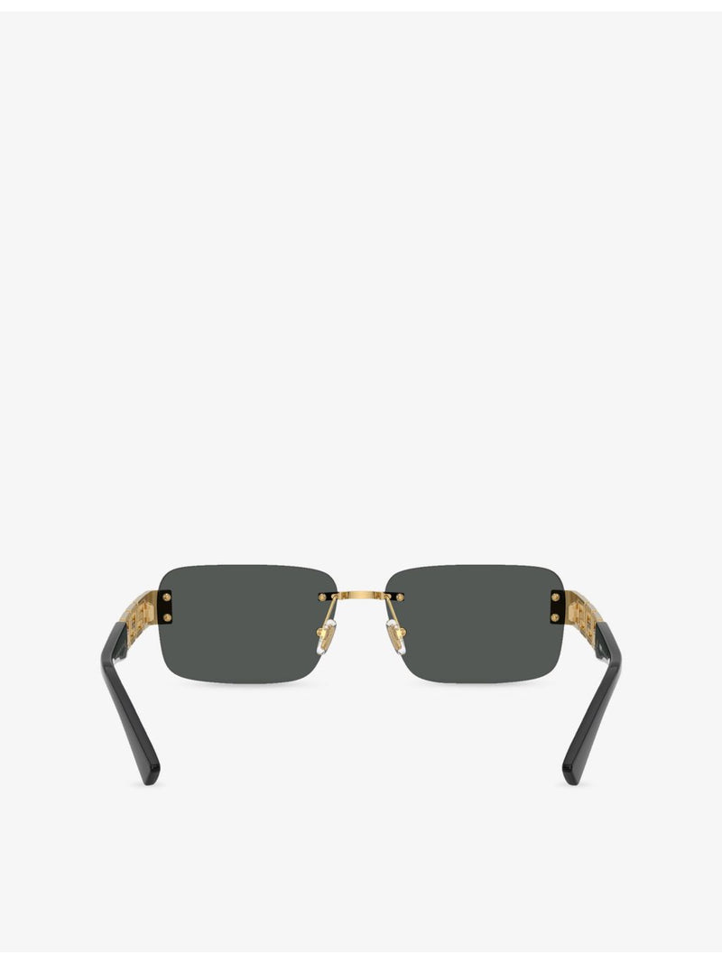 Versace rectangle metal sunglasses VE2298, imported from the UK