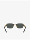 Versace rectangle metal sunglasses VE2298, imported from the UK